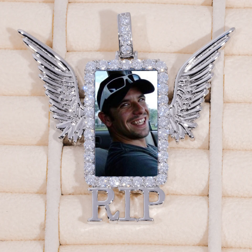 RIP WING 3D CUSTOM PICTURE PENDANT