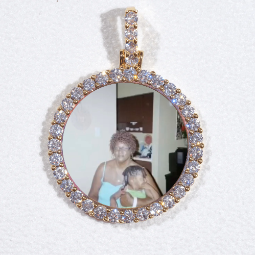 3D CIRCLE CUSTOM PICTURE PENDANT SMALL SIZE
