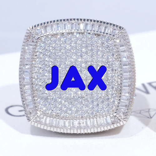 CUSTOM LETTER 3D ICED RING