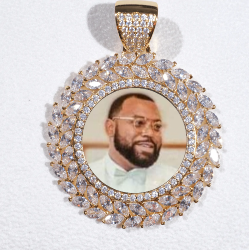 Large 3D Wheat Ear Custom Picture Pendant