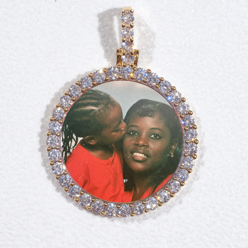 3D CIRCLE CUSTOM PICTURE PENDANT SMALL SIZE