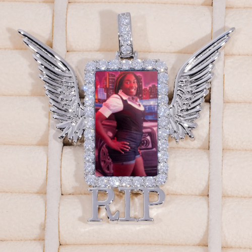 RIP WING 3D CUSTOM PICTURE PENDANT