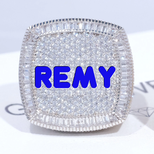 CUSTOM LETTER 3D ICED RING