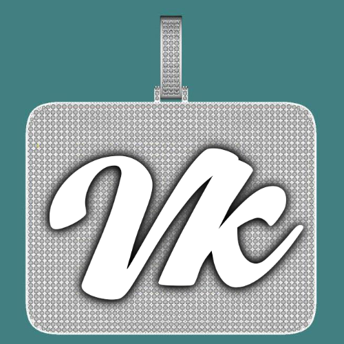CUSTOM LETTER NECKLACE 3D BIG SQUARE