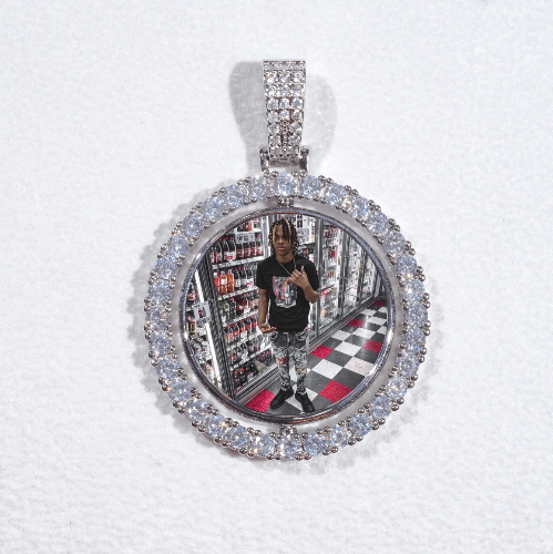 3D Spinning 2-Faced Custom Picture Pendant