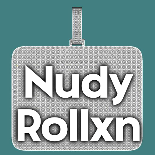CUSTOM LETTER NECKLACE 3D BIG SQUARE