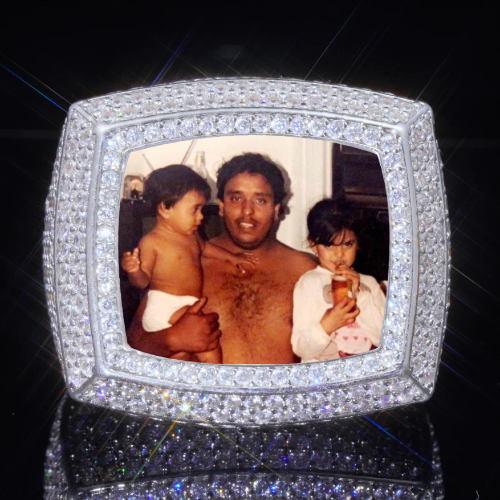 3D CUSTOM PICTURE ICED RING