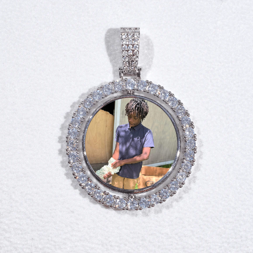 3D Spinning 2-Faced Custom Picture Pendant