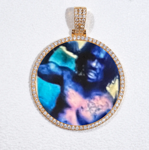 MEDIUM 3D CIRCLE CUSTOM PICTURE PENDANT
