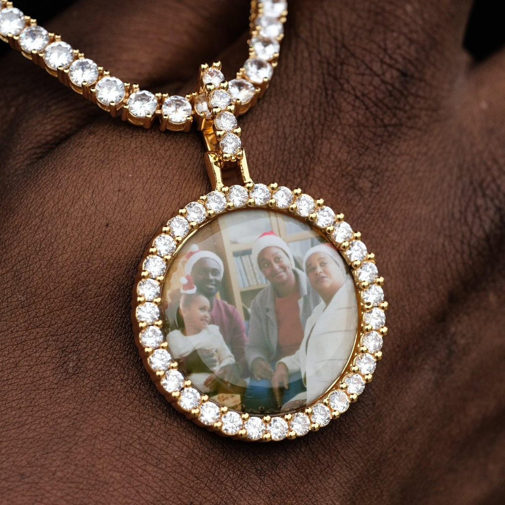 3D CIRCLE CUSTOM PICTURE PENDANT SMALL SIZE - The GUU Shop