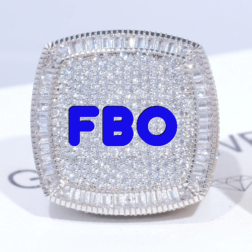 CUSTOM LETTER 3D ICED RING