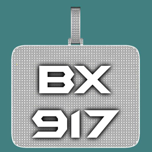 CUSTOM LETTER NECKLACE 3D BIG SQUARE