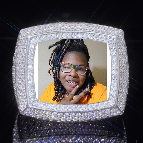 3D CUSTOM PICTURE ICED RING