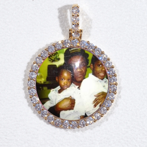 3D CIRCLE CUSTOM PICTURE PENDANT SMALL SIZE