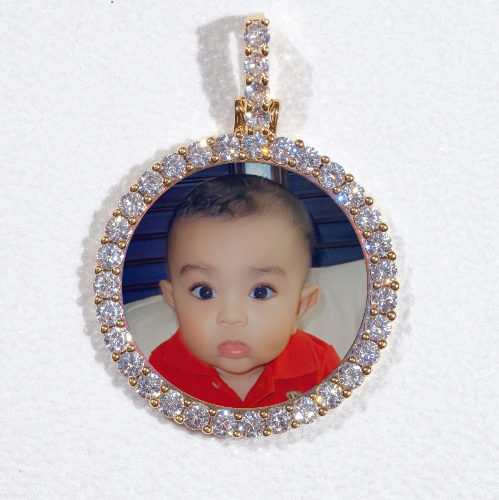 3D CIRCLE CUSTOM PICTURE PENDANT SMALL SIZE