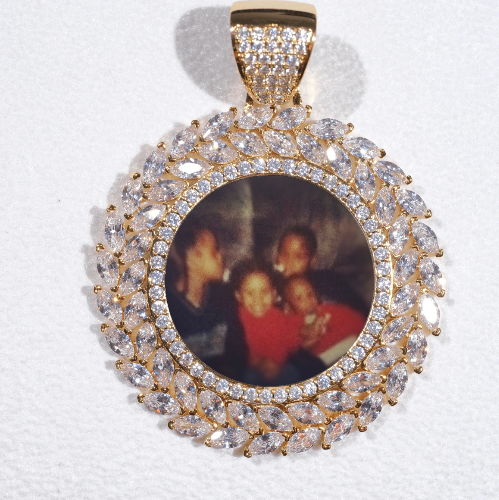 Large 3D Wheat Ear Custom Picture Pendant
