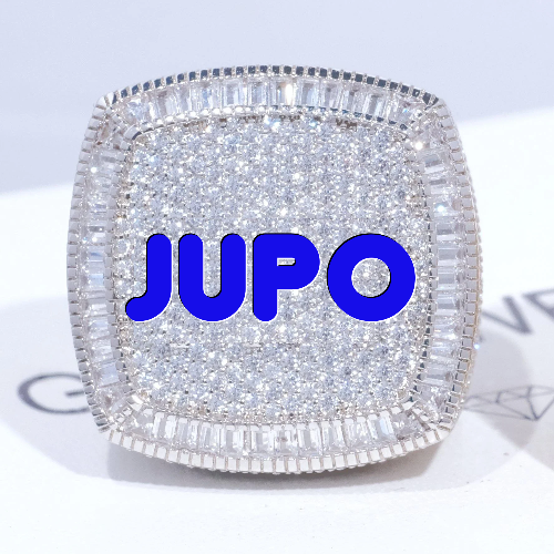 CUSTOM LETTER 3D ICED RING
