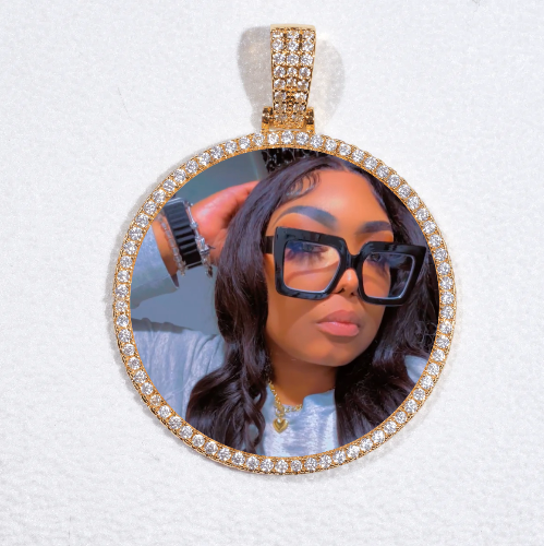 MEDIUM 3D CIRCLE CUSTOM PICTURE PENDANT