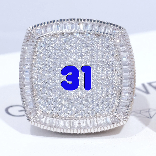 CUSTOM LETTER 3D ICED RING