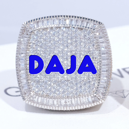 CUSTOM LETTER 3D ICED RING