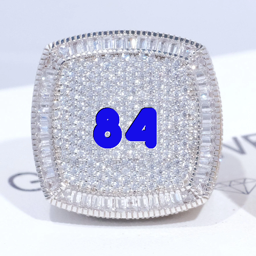 CUSTOM LETTER 3D ICED RING