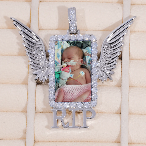 RIP WING 3D CUSTOM PICTURE PENDANT