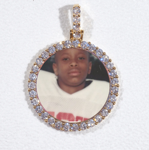 3D CIRCLE CUSTOM PICTURE PENDANT SMALL SIZE