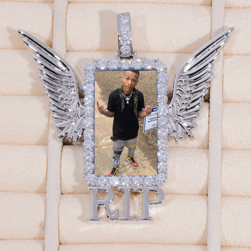 RIP WING 3D CUSTOM PICTURE PENDANT