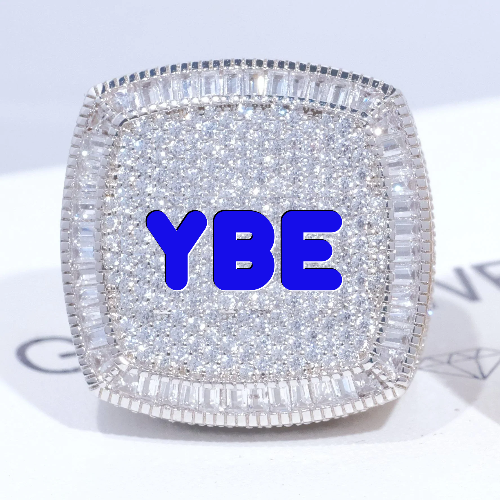 CUSTOM LETTER 3D ICED RING