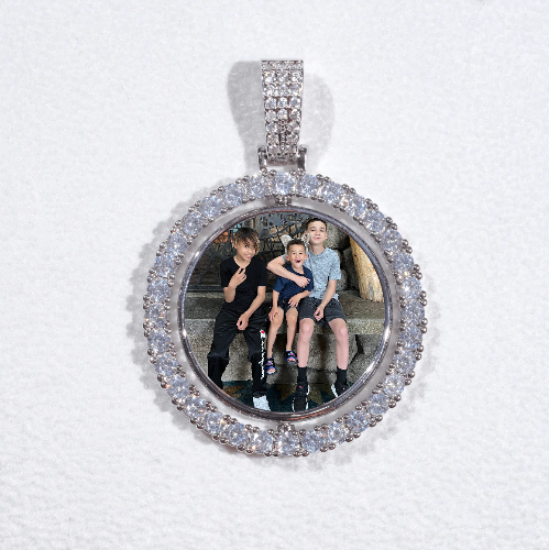 3D Spinning 2-Faced Custom Picture Pendant