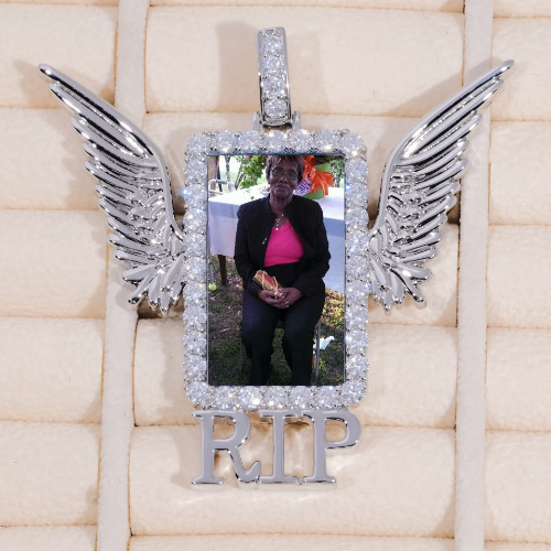 RIP WING 3D CUSTOM PICTURE PENDANT