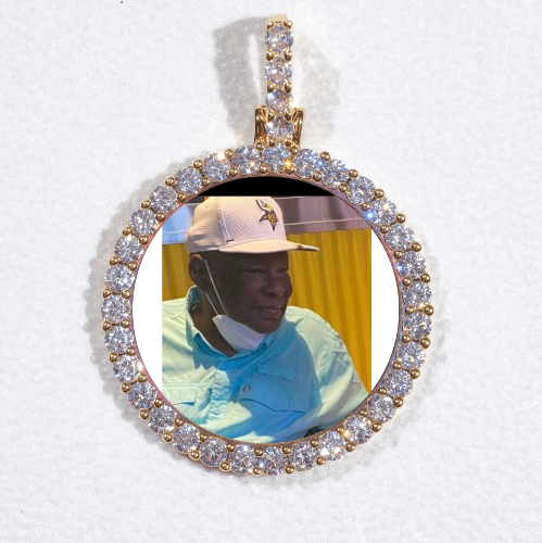 3D CIRCLE CUSTOM PICTURE PENDANT SMALL SIZE