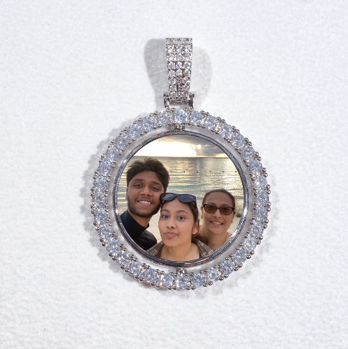 3D Spinning 2-Faced Custom Picture Pendant