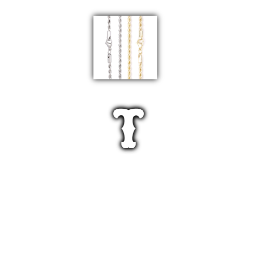 Custom Letters Freibeuter Font Necklace