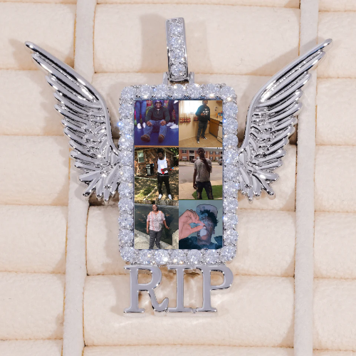 RIP WING 3D CUSTOM PICTURE PENDANT