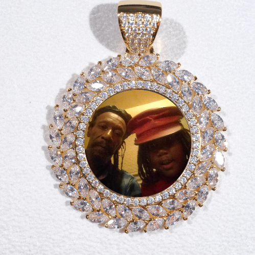 Large 3D Wheat Ear Custom Picture Pendant
