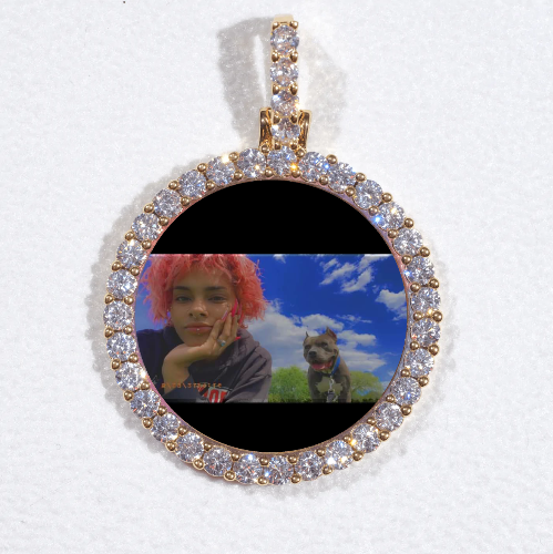 3D CIRCLE CUSTOM PICTURE PENDANT SMALL SIZE
