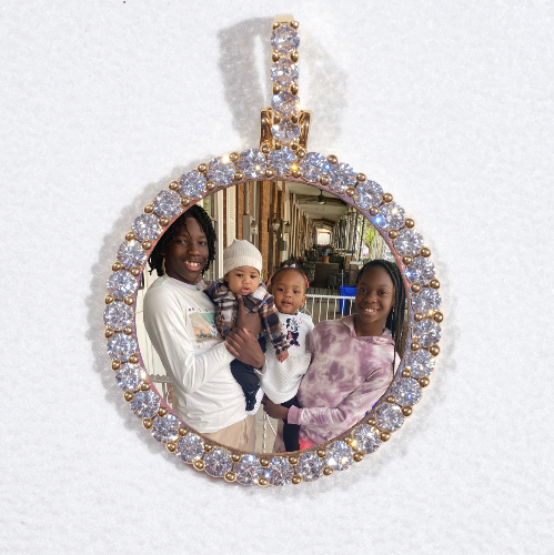 3D CIRCLE CUSTOM PICTURE PENDANT SMALL SIZE