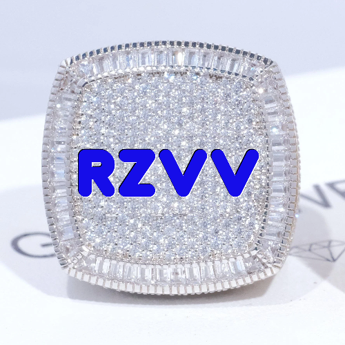 CUSTOM LETTER 3D ICED RING