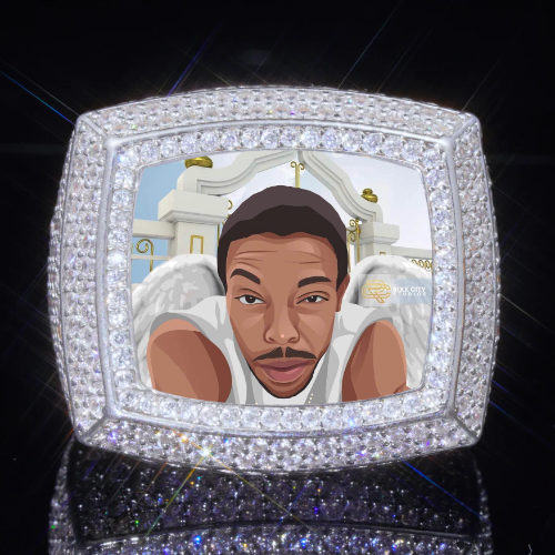 3D CUSTOM PICTURE ICED RING