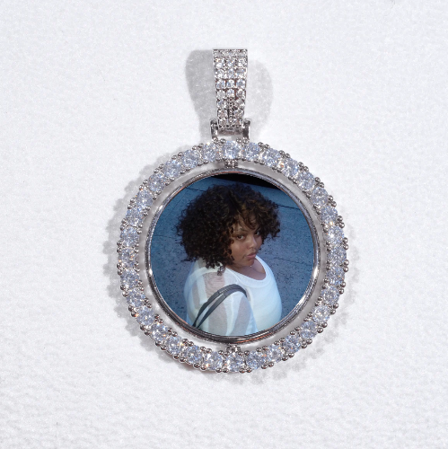 3D Spinning 2-Faced Custom Picture Pendant