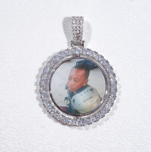3D Spinning 2-Faced Custom Picture Pendant
