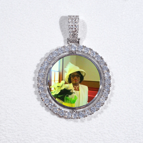 3D Spinning 2-Faced Custom Picture Pendant
