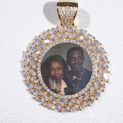 Large 3D Wheat Ear Custom Picture Pendant