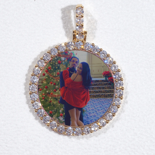 3D CIRCLE CUSTOM PICTURE PENDANT SMALL SIZE