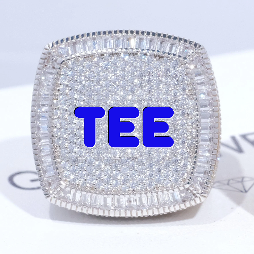 CUSTOM LETTER 3D ICED RING