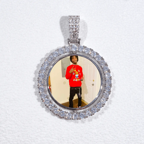 3D Spinning 2-Faced Custom Picture Pendant