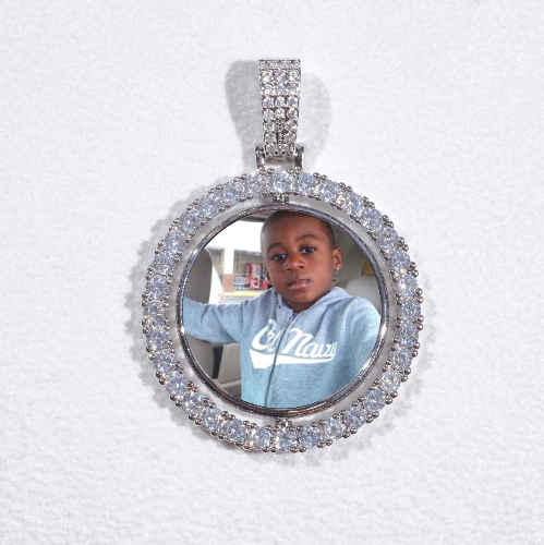 3D Spinning 2-Faced Custom Picture Pendant