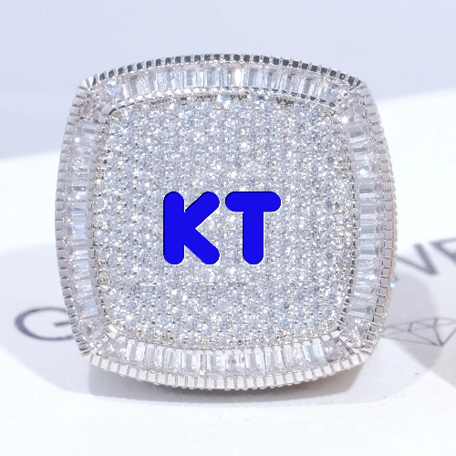 CUSTOM LETTER 3D ICED RING