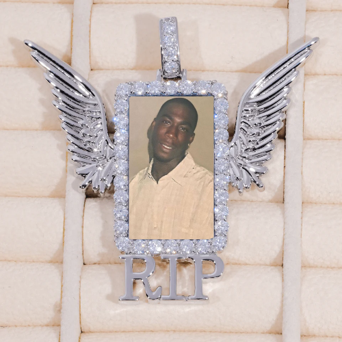 RIP WING 3D CUSTOM PICTURE PENDANT